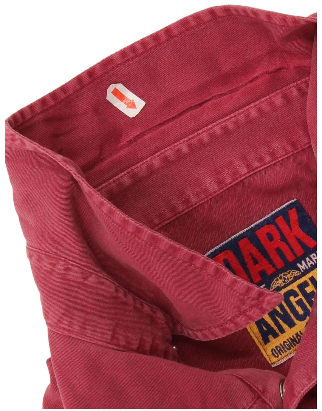 Vintage Herren Westernhemd XL Burgunder Baumwolle