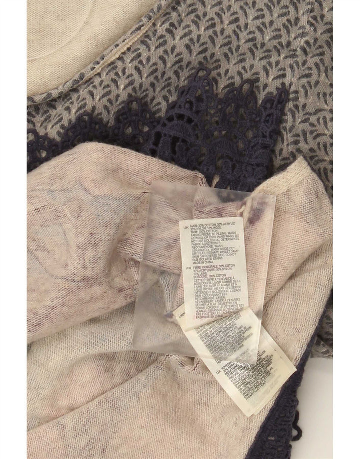 White Stuff Damen-Pullover mit U-Boot-Ausschnitt, Gr. 10, Größe S, mehrfarbig