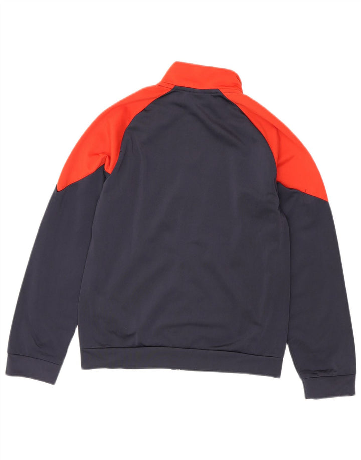 Puma Jungen-Trainingsanzug-Top-Jacke, 11–12 Jahre, mittleres Marineblau, Farbblock