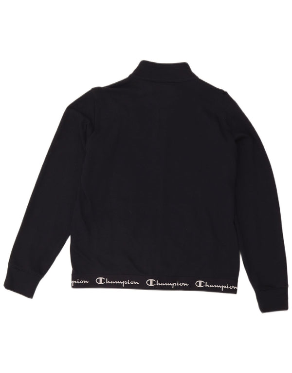 Champion Damen-Trainingsanzugoberteil mit Grafik, UK 16, Größe L, Marineblau, Baumwolle