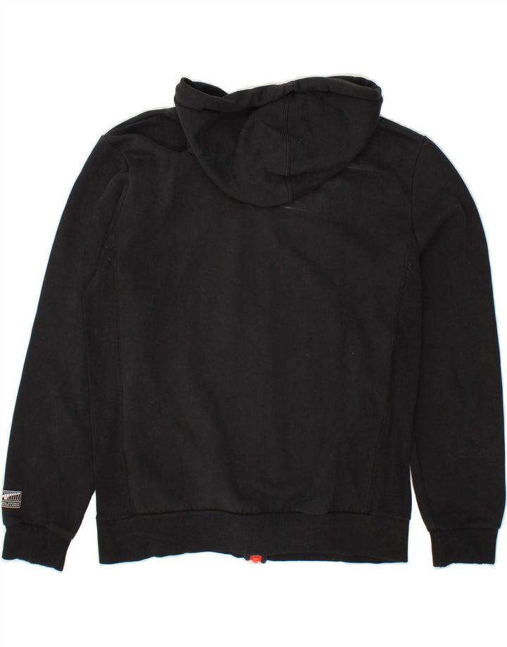 PUMA Mens Graphic Zip Hoodie Sweater Medium Black Vintage Puma and Second-Hand Puma from Messina Hembry 