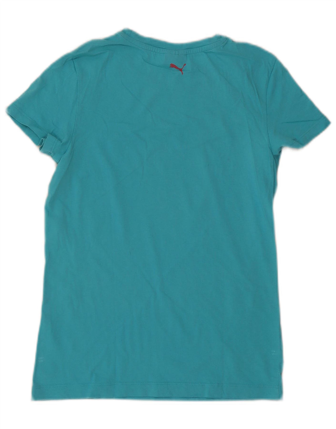 Puma Damen Graphic T-Shirt Top UK 12 Mittelblau