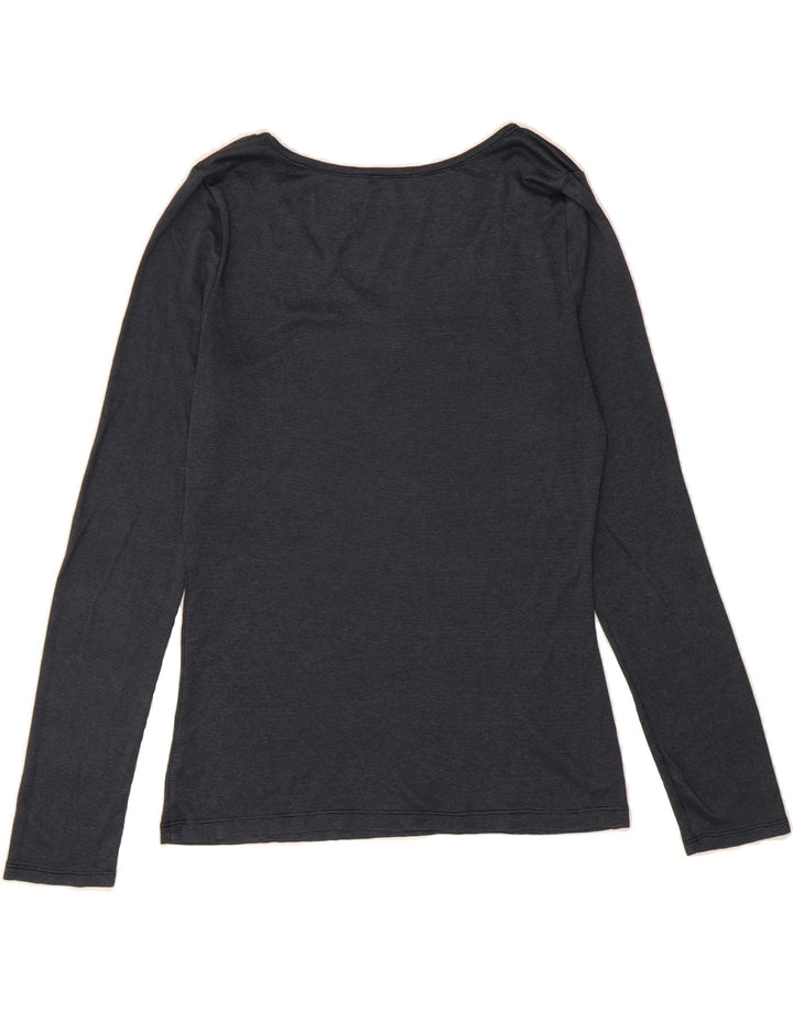 MOSSIMO Womens Top Long Sleeve UK 12 Medium Navy Blue Vintage Mossimo and Second-Hand Mossimo from Messina Hembry 