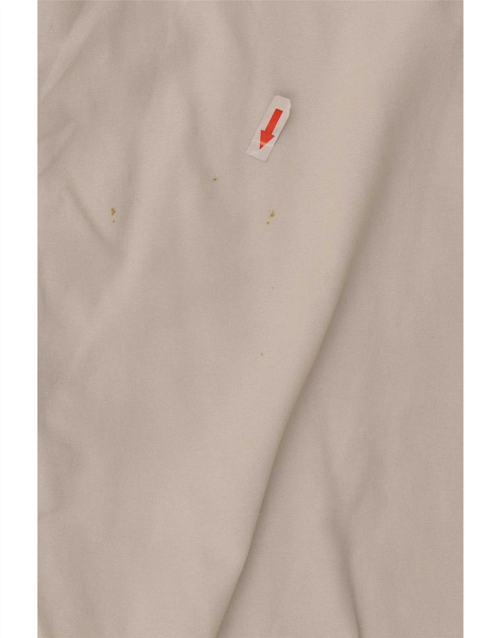 Zara Damen-Oversize-Hemd, UK 10, Größe S, weiße Baumwolle