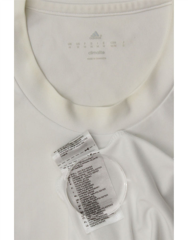 Adidas Herren Climalite T-Shirt Top Mittelweißes Polyester