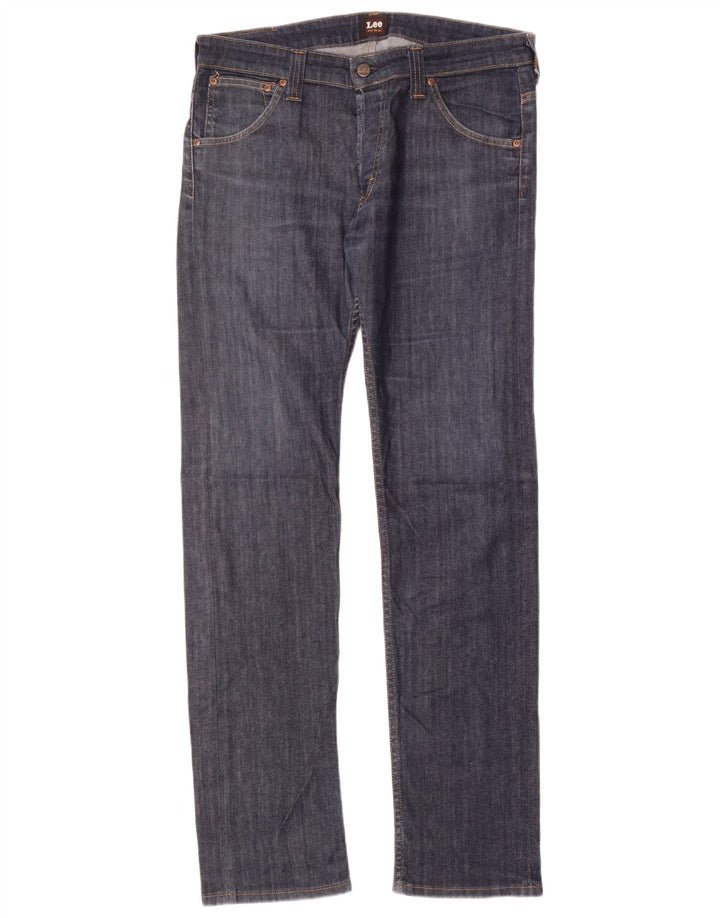 Lee Herren Powell Slim Jeans W34 L34 Marineblau Baumwolle