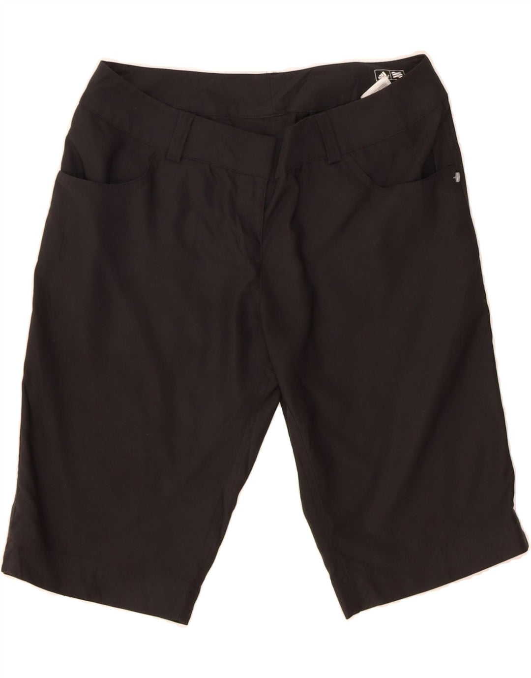 ADIDAS Womens Climalite Bermuda Shorts US 4 Small W27 Black Polyester Vintage Adidas and Second-Hand Adidas from Messina Hembry 