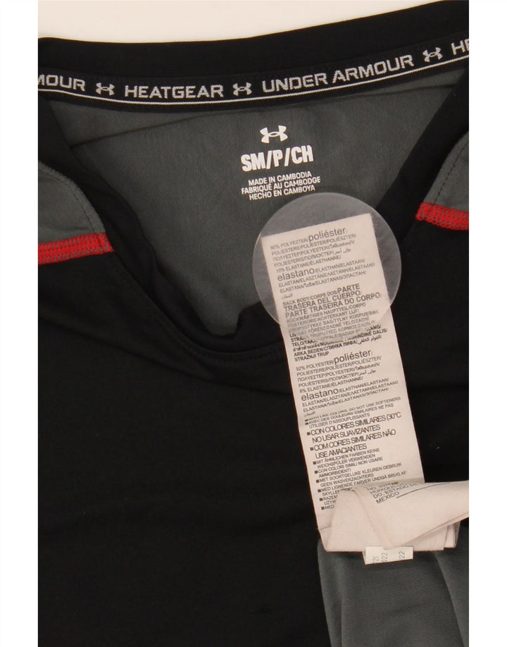 Under Armour Herren T-Shirt Top Small Schwarz Colourblock Polyester
