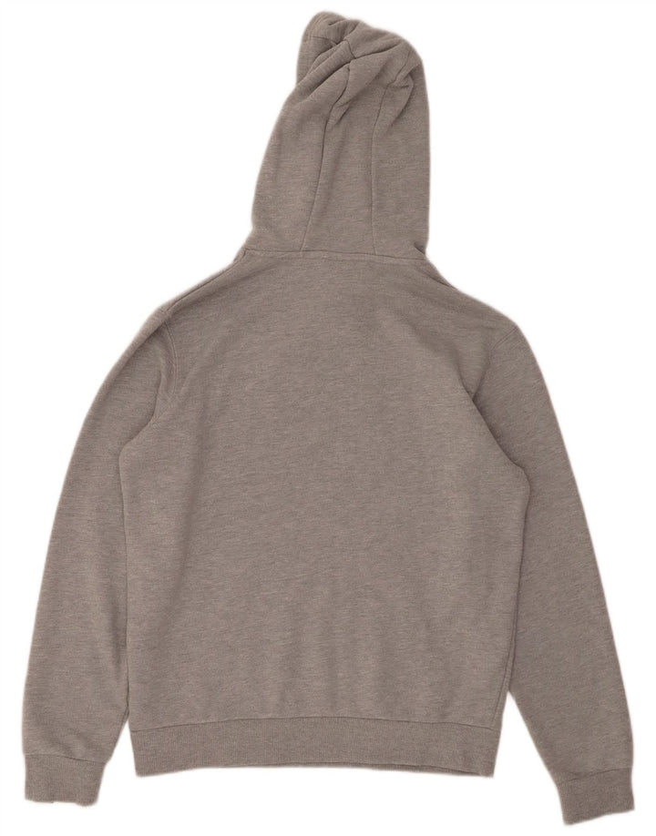 ELLESSE Damen Übergroßer Kapuzenpullover UK 10 Small Graue Baumwolle