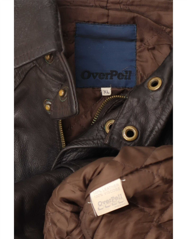 Vintage Herren Lederjacke UK 42 XL Braun