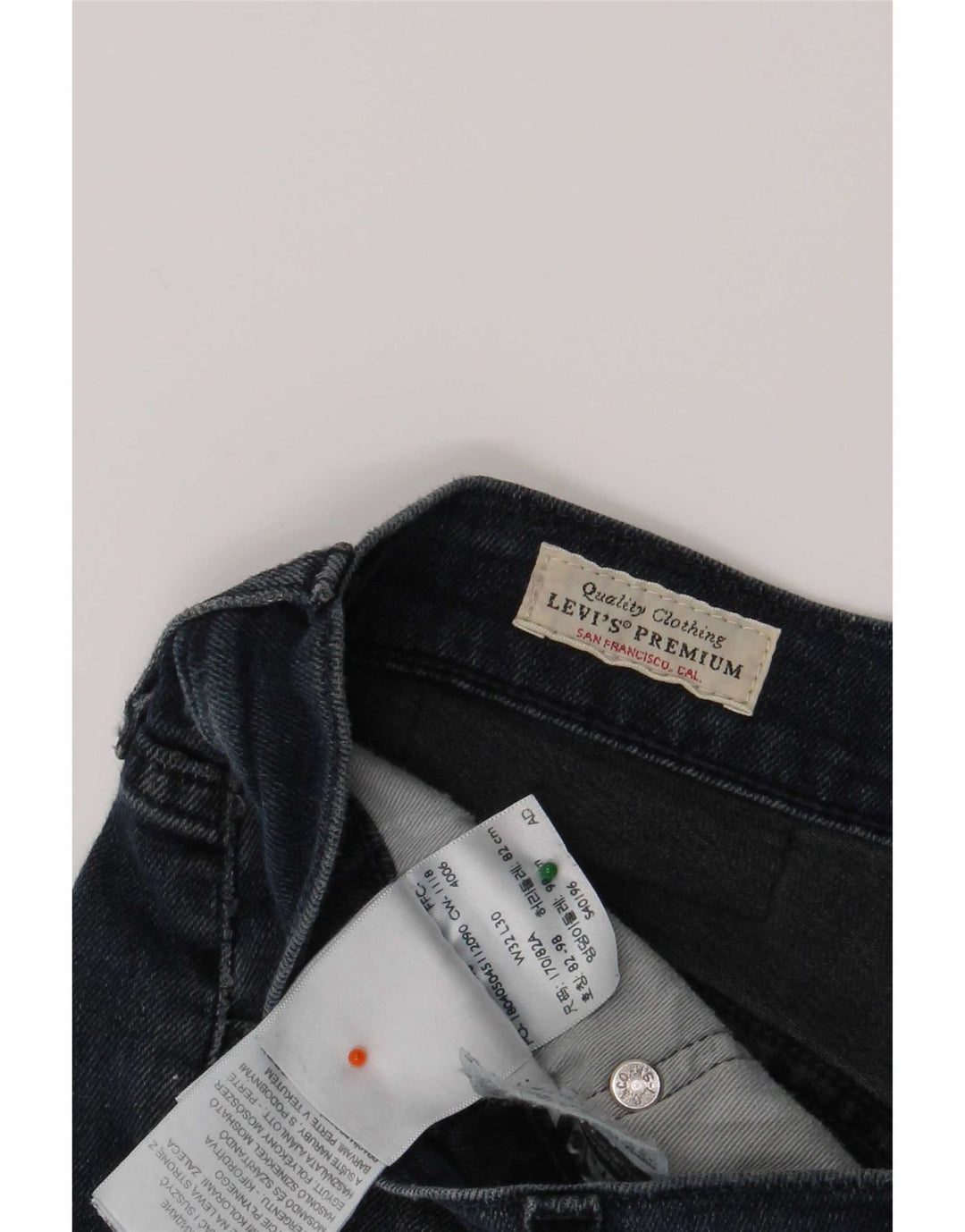 Levi's Herren Slim Jeans W32 L30 Marineblaue Baumwolle