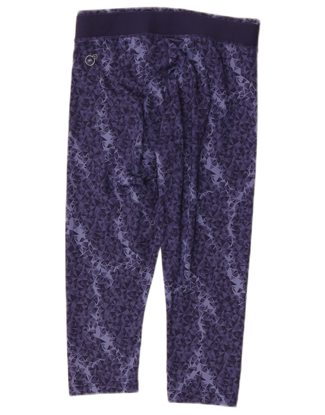Puma Damen Capri-Leggings UK 10 Small Marineblaues geometrisches Polyester