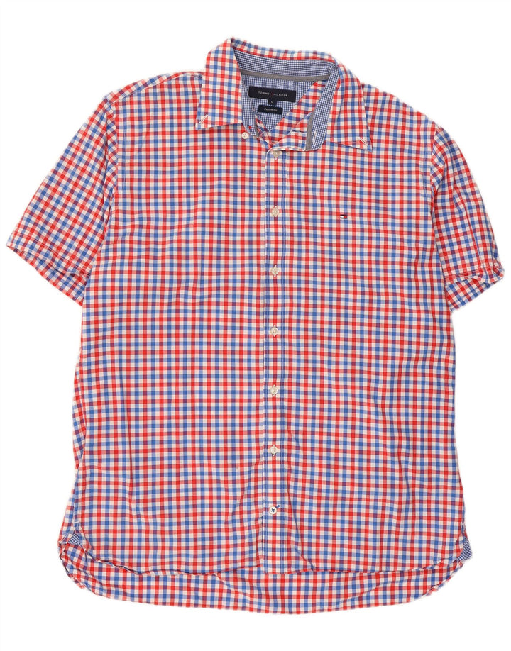 TOMMY HILFIGER Herren Custom Fit Hemd, groß, mehrfarbig, Gingham