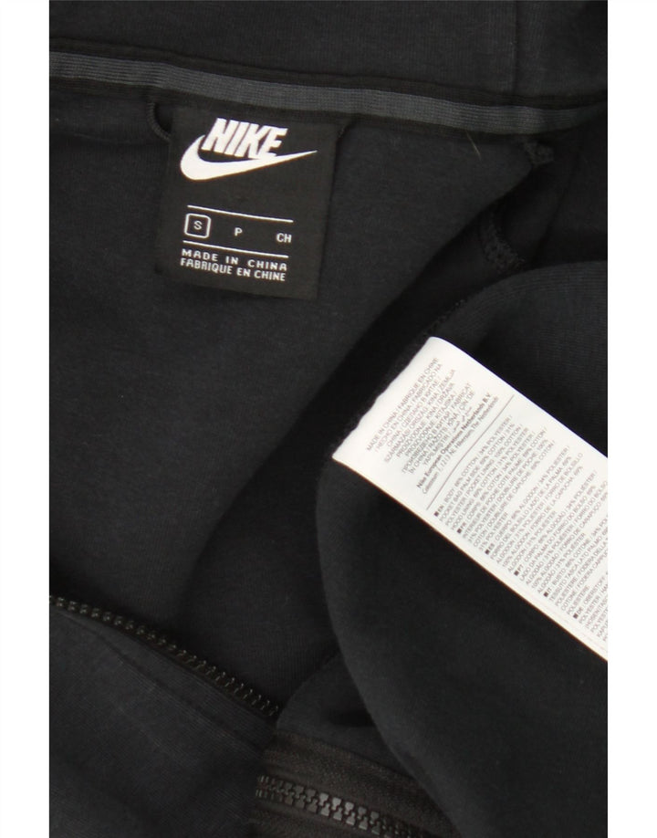 Nike Herren-Kapuzenpullover mit Reißverschluss, Größe S, schwarze Baumwolle