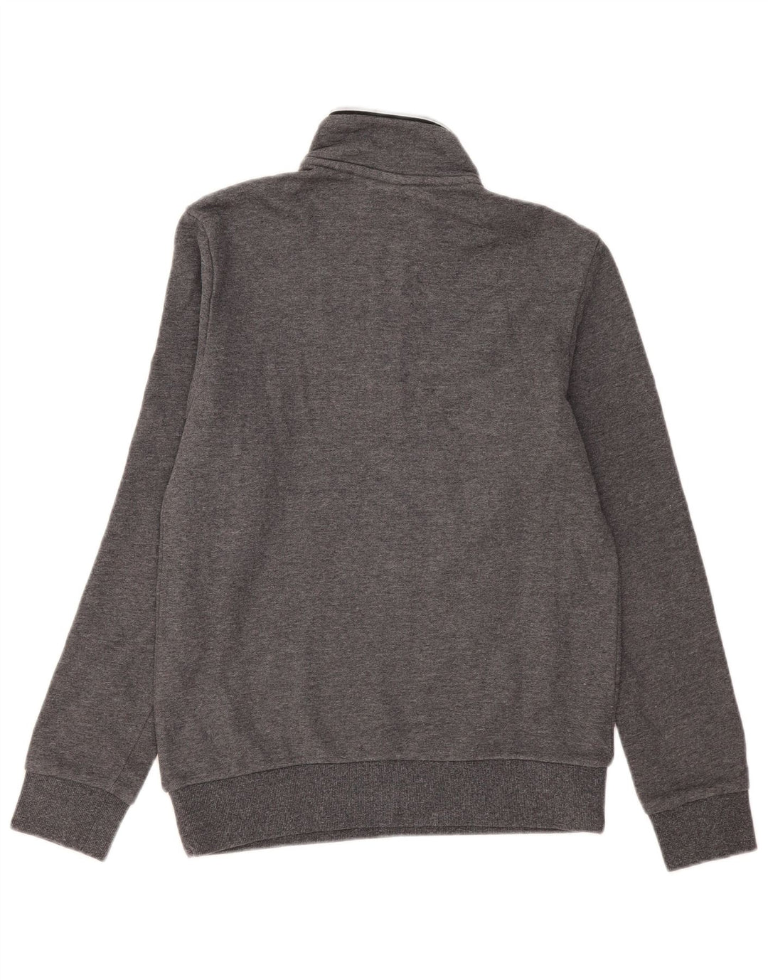 Lotto Herren-Sweatshirt mit Reißverschluss am Hals, Größe S, Grau, Baumwolle