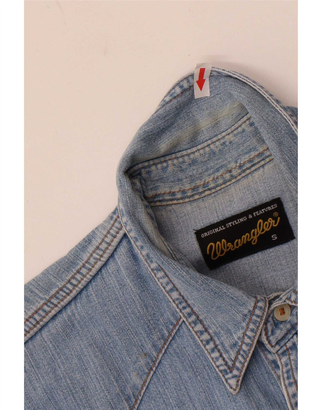 Wrangler Herren ärmelloses Jeanshemd, klein, aus blauer Baumwolle