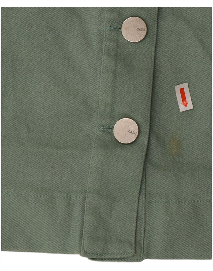 Oasis Trägerkleid für Damen, UK 12, mittelgrün, Baumwolle