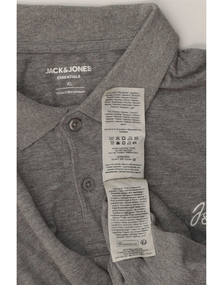 Jack & Jones Herren Poloshirt XL Grau Baumwolle