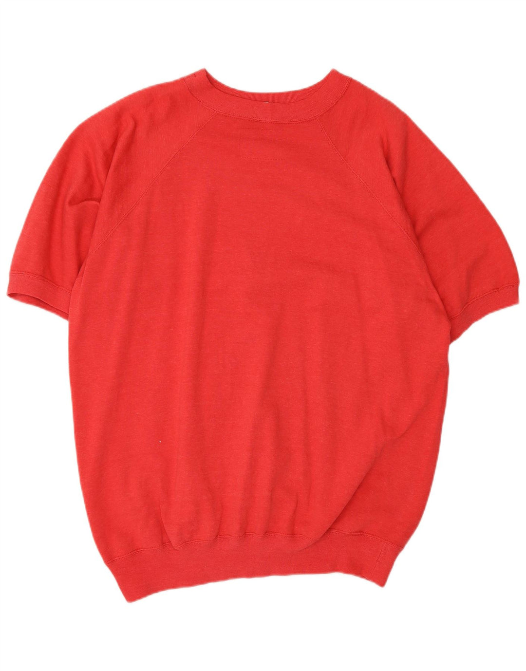 Champion Herren-Sweatshirt mit Grafik, kurzärmelig, groß, aus roter Baumwolle