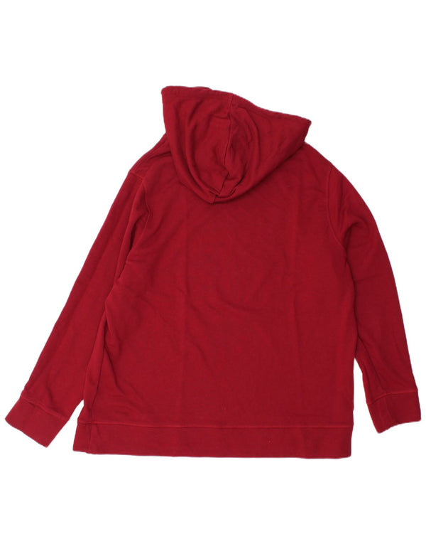 TOMMY HILFIGER Damen Übergroßer Kapuzenpullover UK 18 XL Kastanienbraun