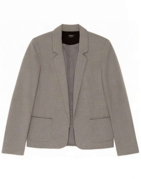 Oasis Womens Open Blazer Jacke UK 8 Small Grau Polyester