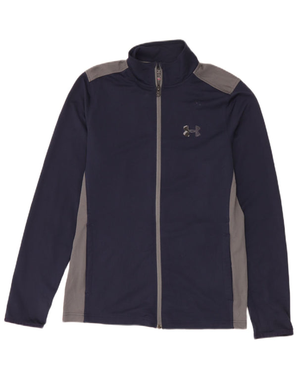 Under Armour Herren Heat Gear Trainingsanzug Top Jacke Small Marineblau