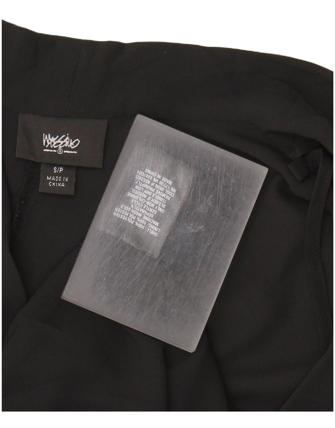 MOSSIMO Ärmelloses Damen-Blusenoberteil UK 10 Small Schwarz Polyester