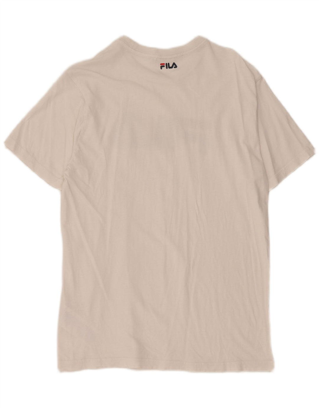 Fila Herren-T-Shirt mit Grafik, Größe S, weiße Baumwolle
