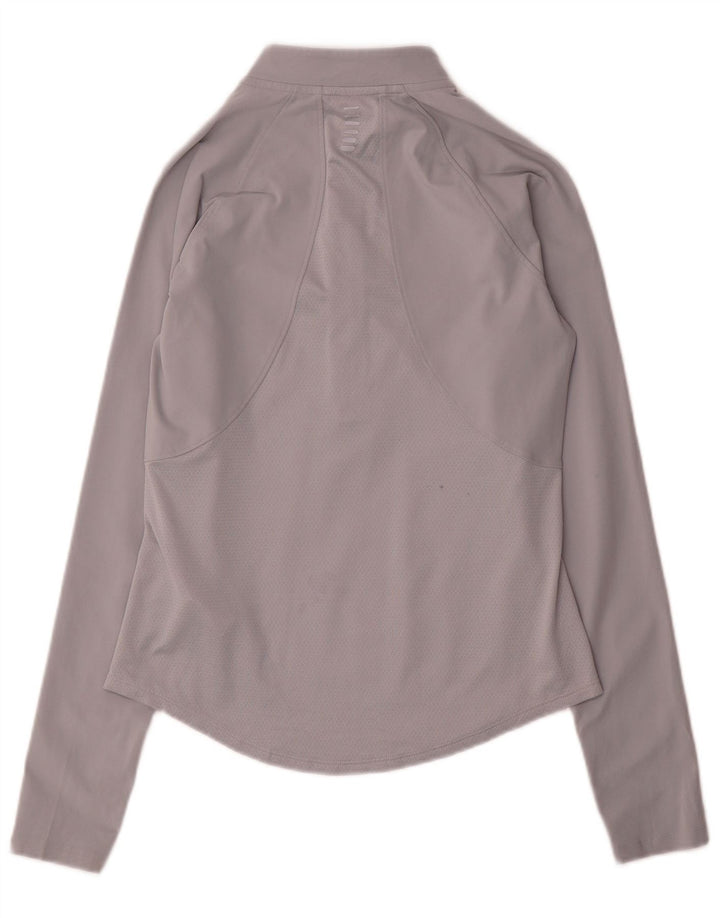 Under Armour Damen Heat Gear Pullover-Trainingsanzug-Oberteil, UK 10, Größe S, Grau
