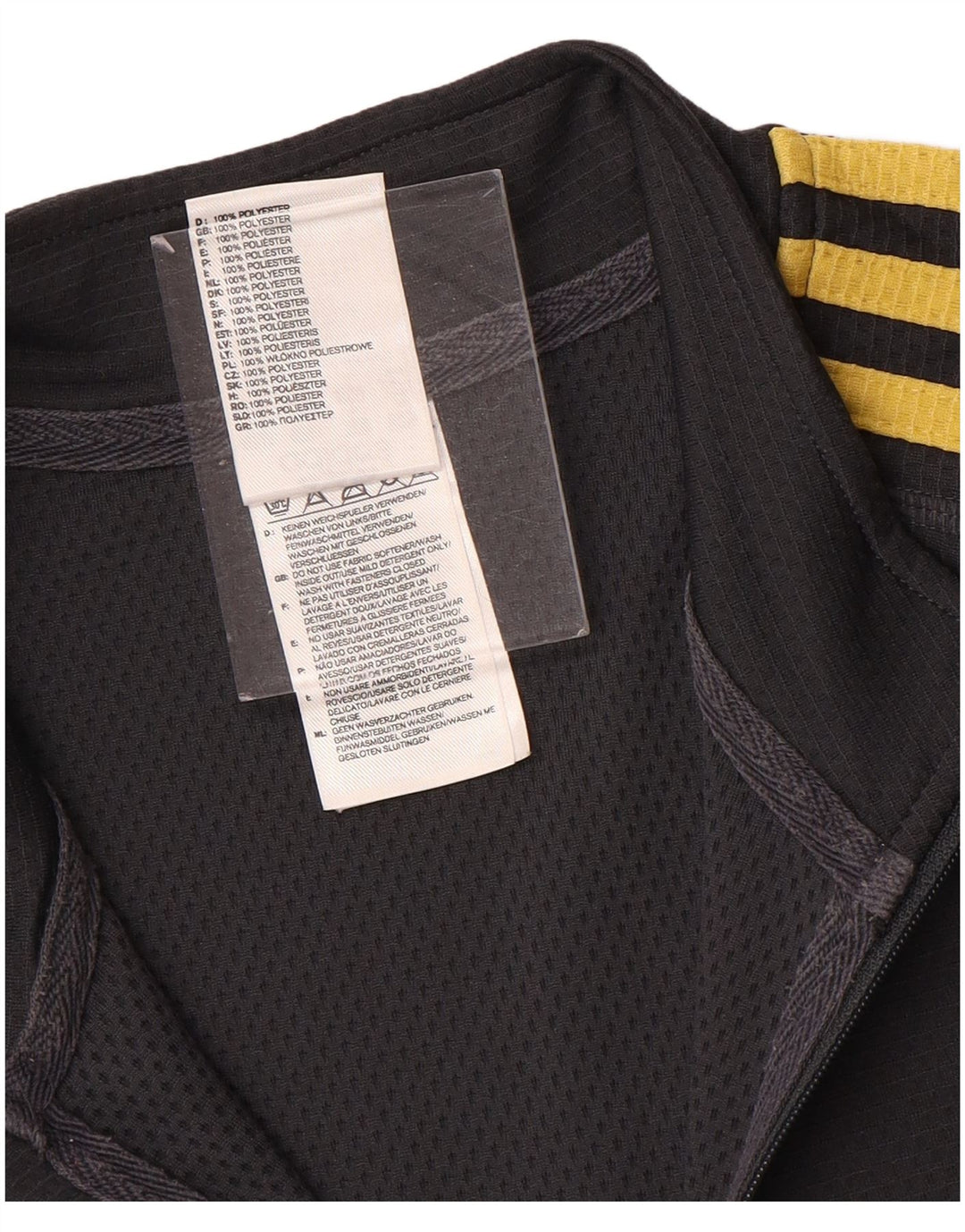 Adidas Herren Climalite Zip Neck Pullover Trainingsanzug Top Mittelgraues Polyester