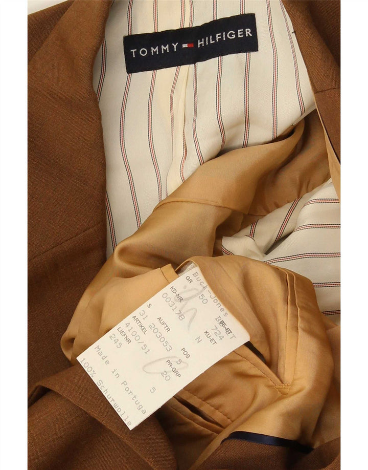 Tommy Hilfiger Herren-Blazer mit 3 Knöpfen, IT 50, große beige Wolle