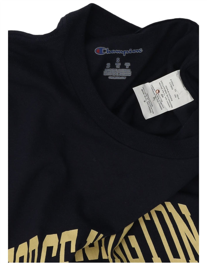 Champion Herren-T-Shirt mit George Washington-Grafik, Größe S, Marineblau, Baumwolle