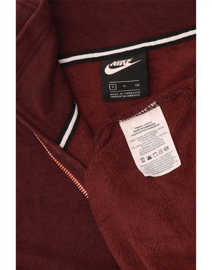 Nike Damen-Pullover mit übergroßem Grafik-Sweatshirt, Gr. 10, klein, Burgunderrot