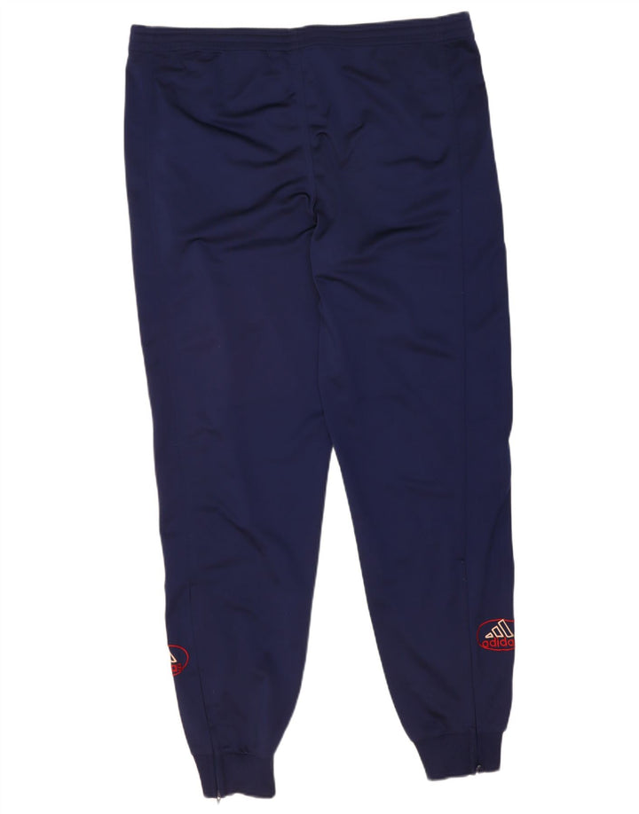 ADIDAS Mens Tracksuit Trousers Joggers UK 40/42 Medium Navy Blue Polyester