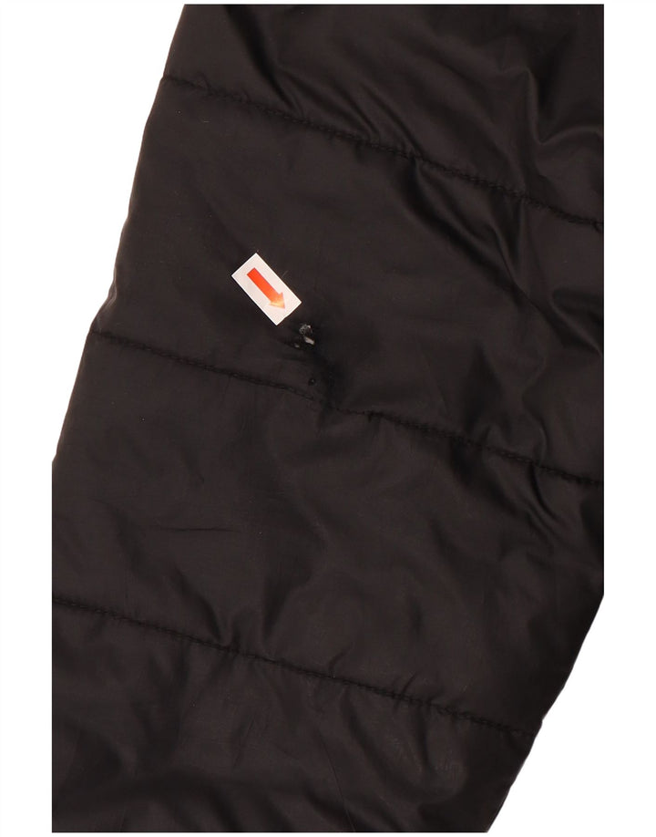 Ellesse Damen Übergroße, wendbare, wattierte Jacke mit Kapuze, Gr. 8, Schwarz