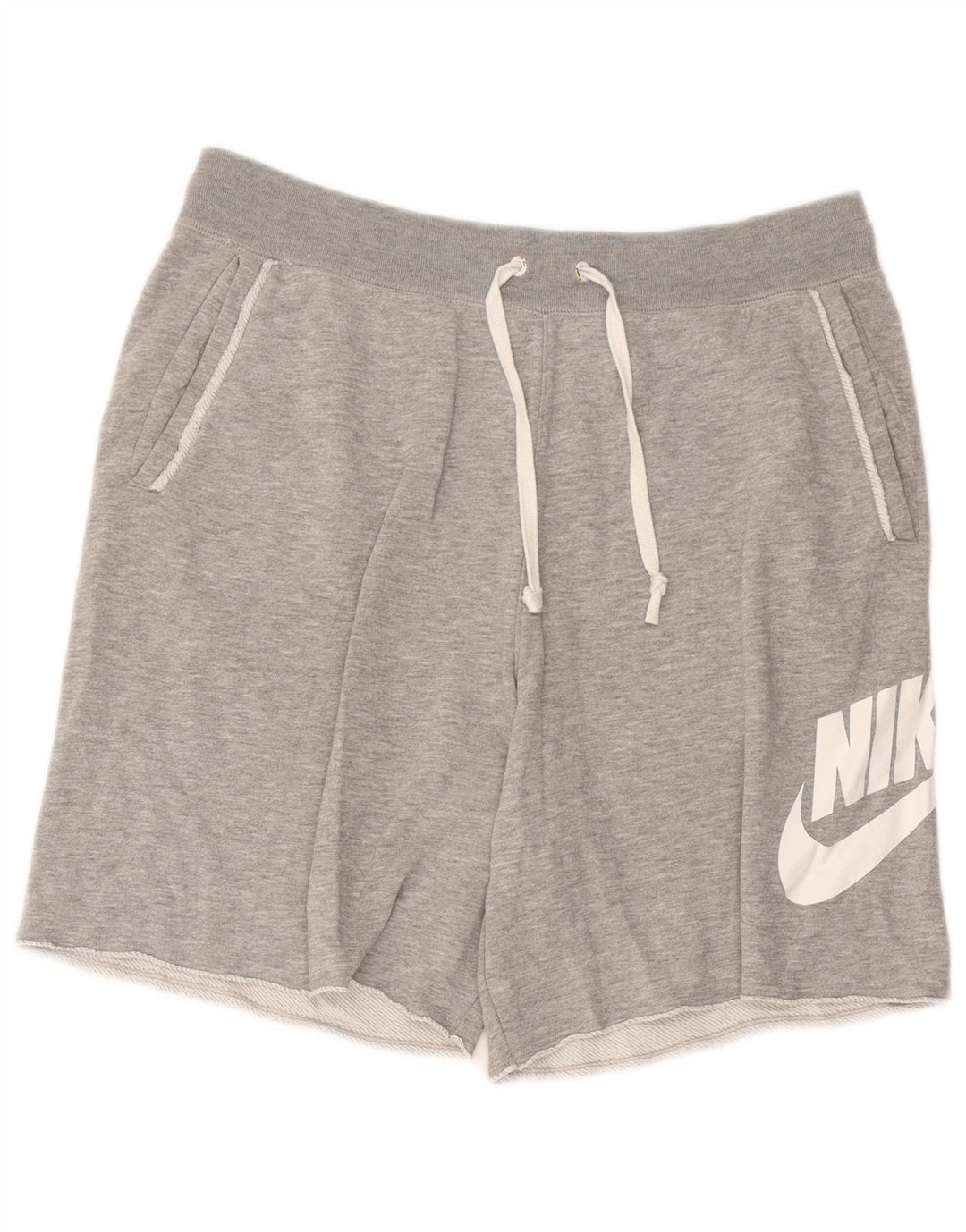 Nike Herren-Sportshorts mit Grafik, groß, grau gefleckte Baumwolle