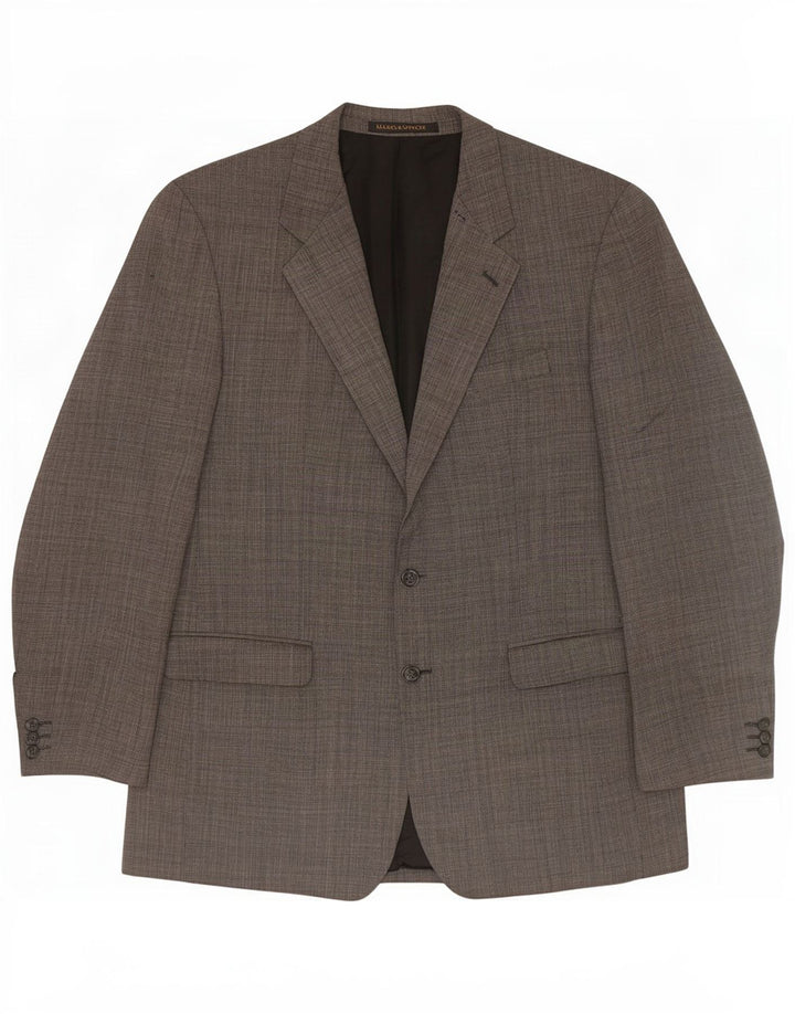Marks & Spencer Herren St. Michael 2 Button Blazer Jacke UK 42 Large Grau