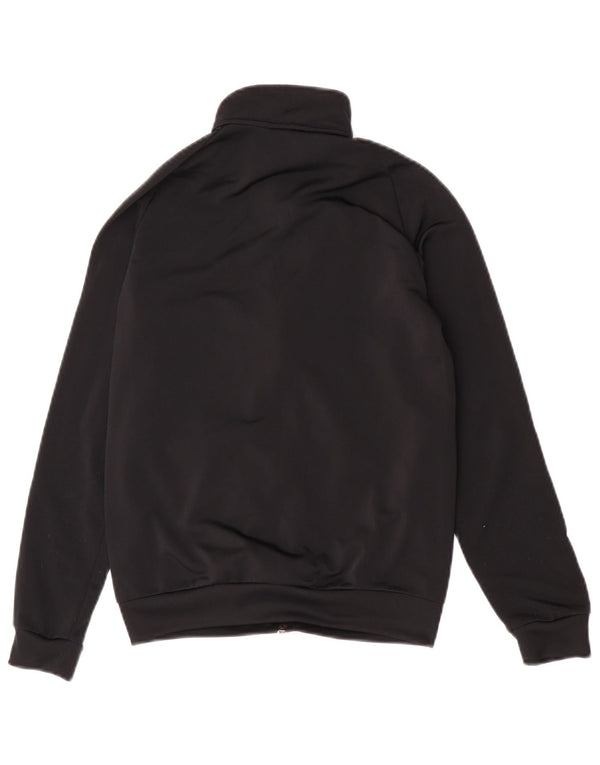 Adidas Jungen Trainingsanzug Top Jacke 11-12 Jahre Schwarzes Polyester