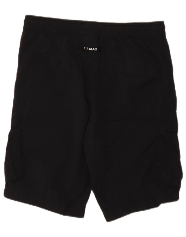 Nike Herren Cargo Shorts Small W29 Schwarzes Nylon
