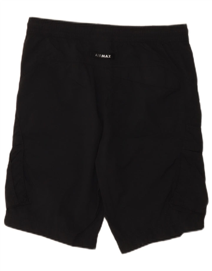 Nike Herren Cargo Shorts Small W29 Schwarzes Nylon
