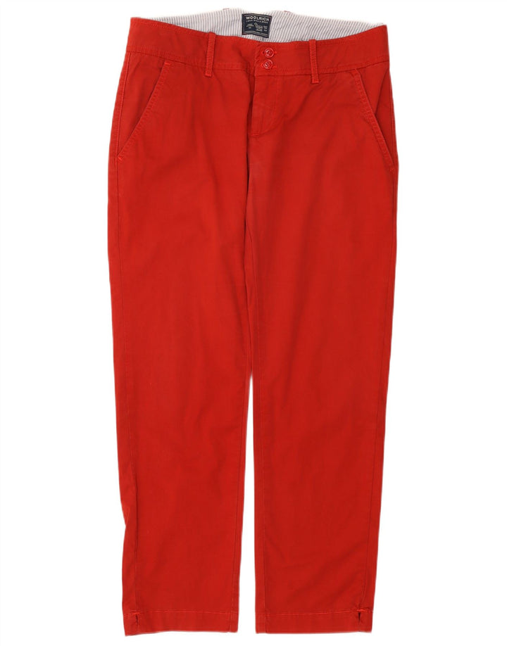 Woolrich Gerade Chino-Hose für Damen, W30, L27, Rot