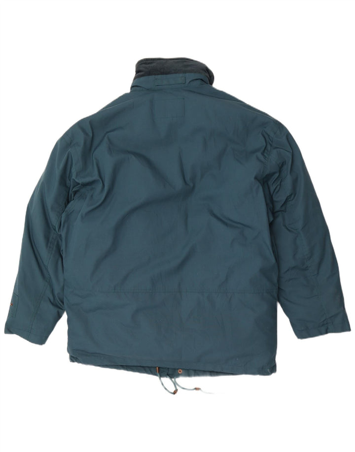 Diadora Wattierte Herrenjacke UK 38 Mittelgrünes Polyester