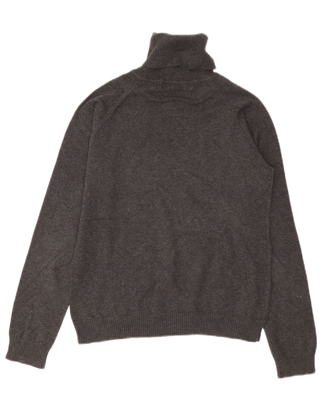 Zara Damen Crop Rollkragenpullover Pullover UK 14 Large Grau
