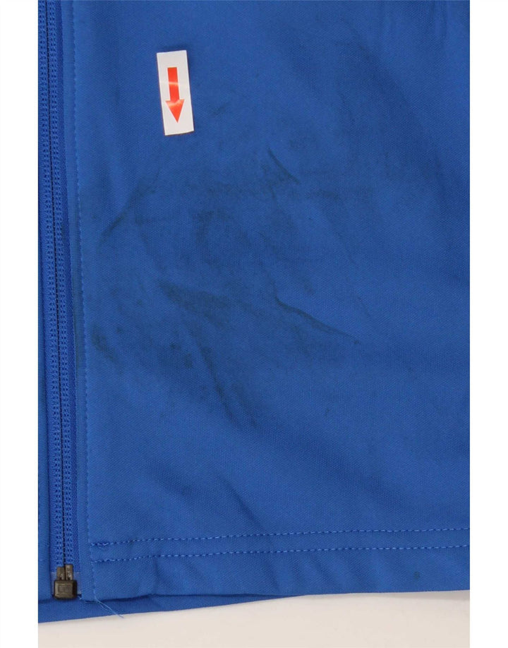 Nike Herren-Dri-Fit-Trainingsanzug-Top-Jacke, großes blaues Farbblock-Polyester
