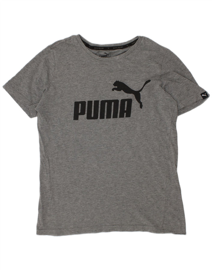 Puma Jungen Graphic T-Shirt Top 11-12 Jahre Grau