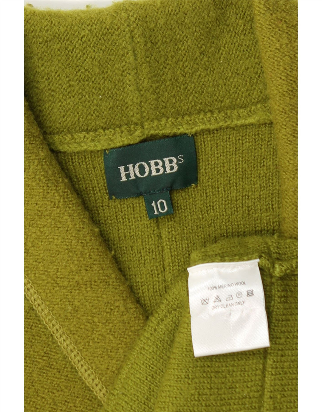 Hobbs Damen-Blazerjacke mit 4 Knöpfen, Gr. 10, Größe S, grüne Merinowolle