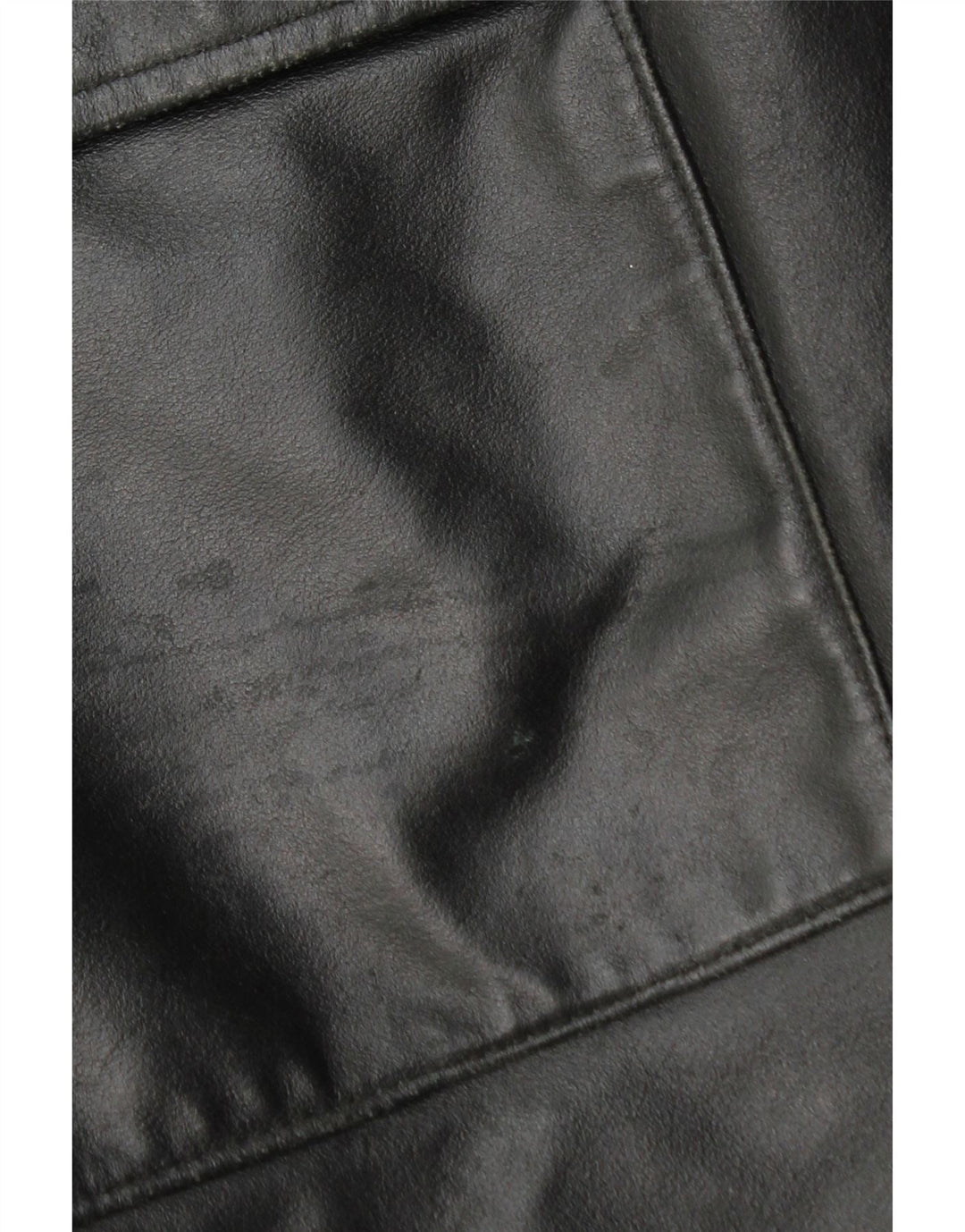 La Griffe Damen Ledermantel IT 54 3XL Schwarzes Leder