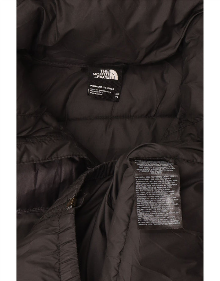 THE NORTH FACE Damen Übergroße wattierte Jacke UK 6 XS Schwarz Farbblock