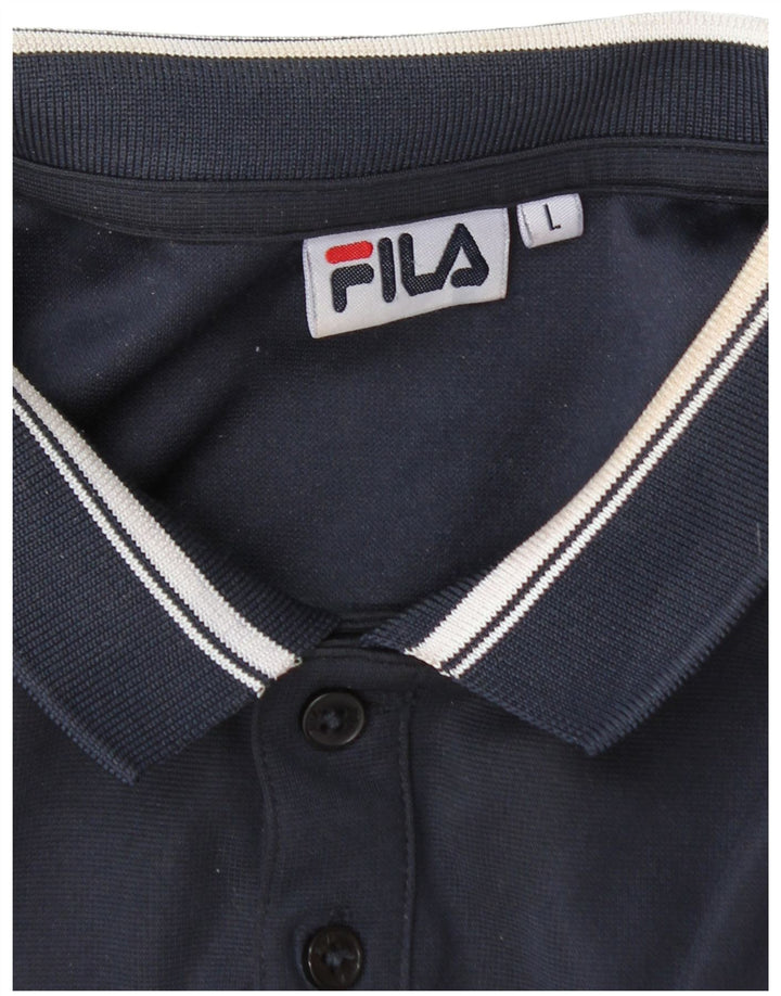 Fila Herren Poloshirt Large Marineblau