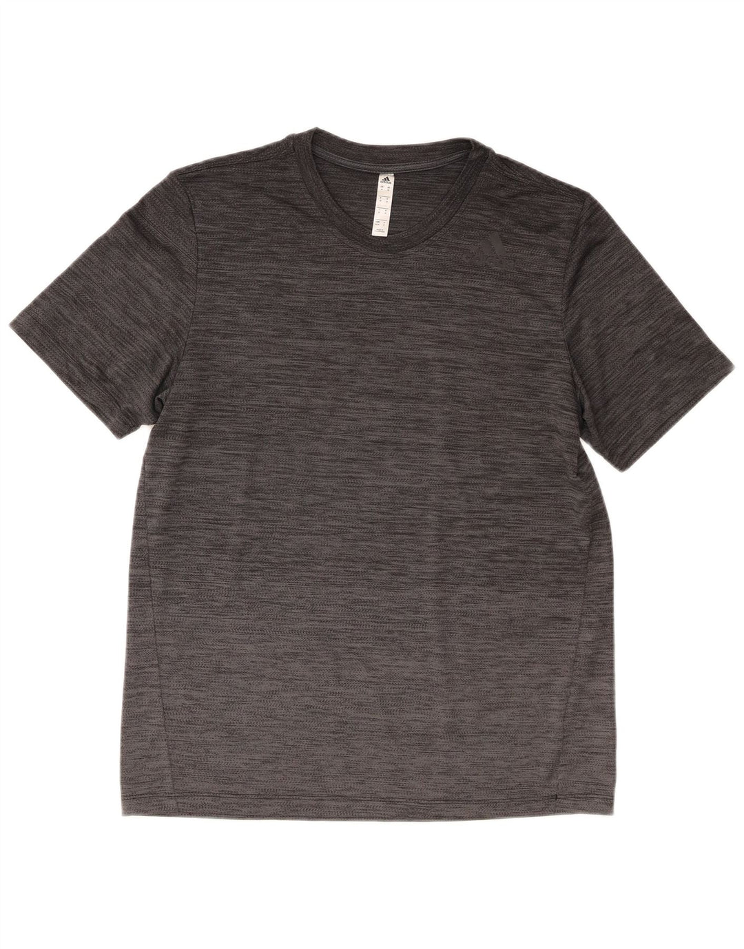 Adidas Herren T-Shirt Top Mittelgrau geflecktes Polyester